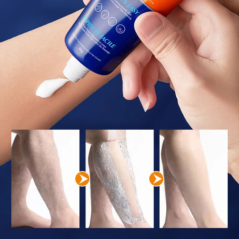 Men'S Hair Removal Cream Gentle Mild Depilate Non Irritating Painless Armpit Leg Arm Body Hair Remove Cream for Men