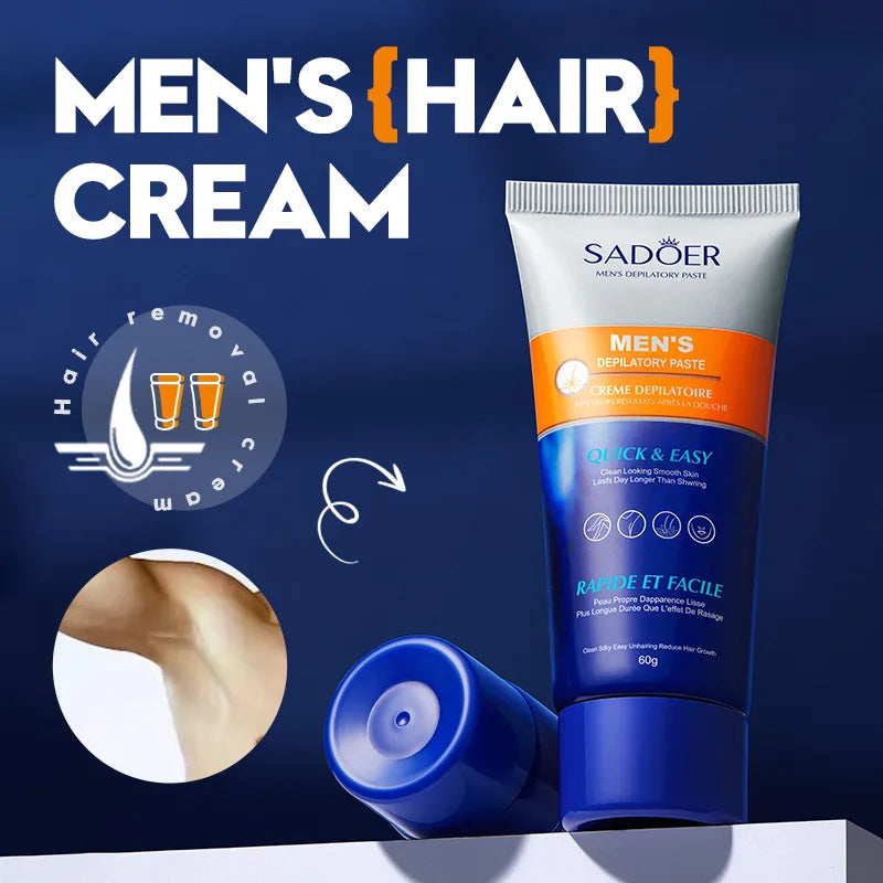 Men'S Hair Removal Cream Gentle Mild Depilate Non Irritating Painless Armpit Leg Arm Body Hair Remove Cream for Men